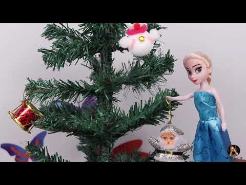 CHRISTMAS 2019 ! Elsa & Anna toddlers - tree decorating - singing
