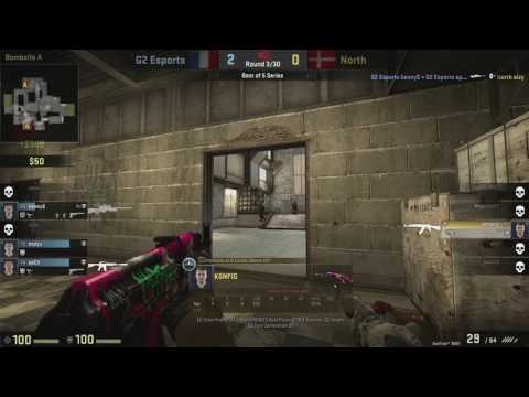 North k0nfig 1v3 Clutch vs G2 Cache [ ESL PRO LEAGUE 5 GRAND FINALS]