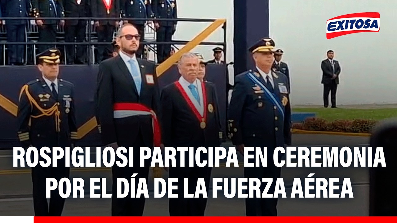 🔴🔵 Fernando Rospigliosi participa en ceremonia por el Día de la Fuerza Aérea del Perú