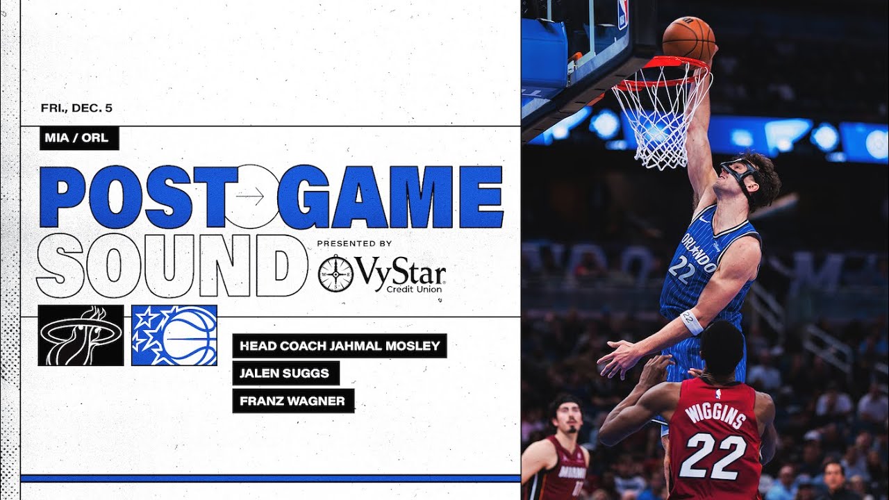 POSTGAME SOUND: MIAMI HEAT VS. ORLANDO MAGIC | COACH MOSE, FRANZ WAGNER & JALEN SUGGS