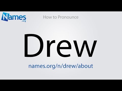 How to Pronounce Drew