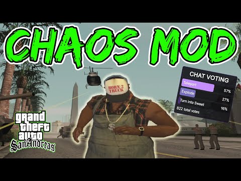 GTA San Andreas Chat Voting Chaos Mod - Over 28 Hours of Chaos!