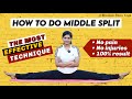 Easy Way To Do Middle Split How To Do Middle Split Yoga Exercises For Leg Flexibility Muskan
