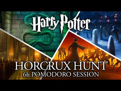 Study and Destroy the Horcruxes ⚡ Harry Potter Pomodoro ASMR | Hogwarts Dark Academia Focus