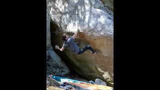 Video thumbnail of Jeté Croisé en Forêt, 8b+. Fontainebleau