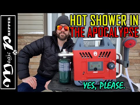 Hot Shower in the Apocalypse: HWOD (Coleman Hot Water On Demand)