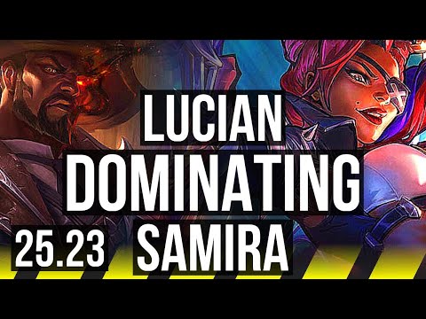 LUCIAN & Yuumi vs SAMIRA & Senna (ADC) | 12/1/4, Dominating | KR Master | 25.23