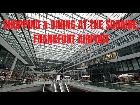 Aeroporto de Frankfurt, compras e restaurantes na praça