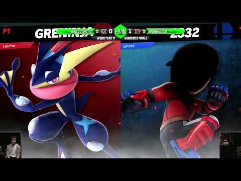 WeeklyVac 71 - SSBU - Ghost (Mii Brawler) vs Taicho (Greninja)