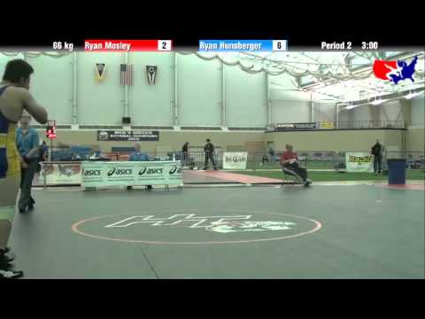 Ryan Mosley vs. Ryan Hunsberger at 2013 ASICS University Nationals - FS