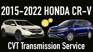 2015-2022 Honda CRV CVT Transmission Service Drain and Fill EASY DIY