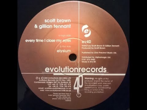 Scott Brown & Gillian Tennant - Everytime I Close My Eyes