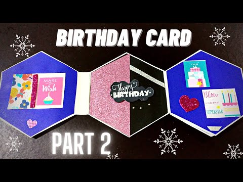 Handmade Birthday Card Decorating Ideas | Hexagonal Birthday Card | Surprise Card | Fadis