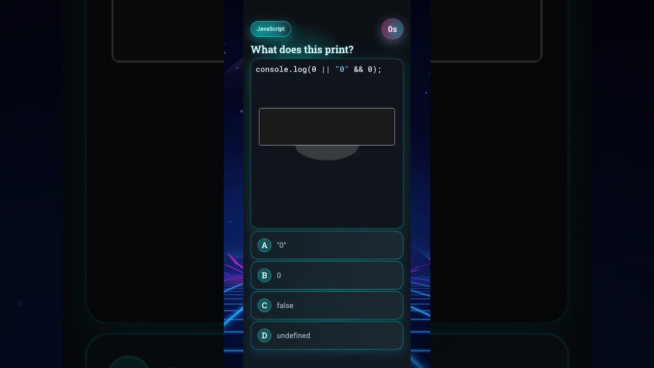 10-Second Code Quiz #21(JavaScript)