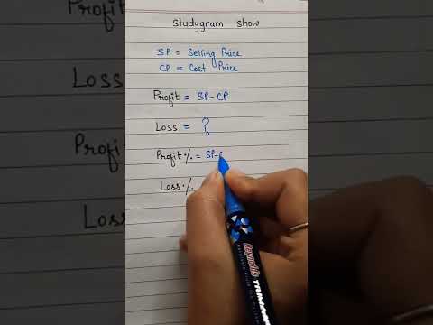 Profit Loss Percentage | Selling Price | Cost Price #shorts #youtubeshorts