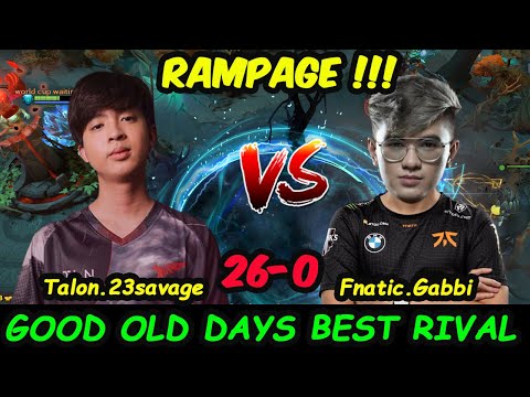 23savage vs Gabbi - Talon Fnatic Carry Battle Monster Unleashed Rampage Dota 2 pro Gameplay