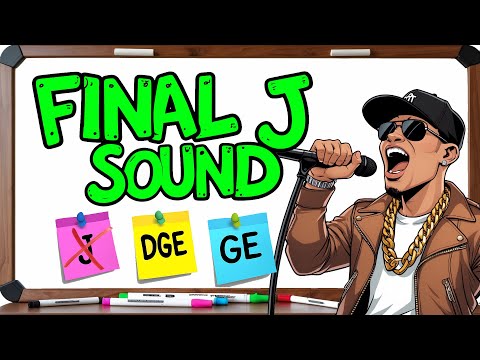 DGE or GE? The Final 'j' Sound d͡ʒ. Phonics and Spelling Rule Rap Song for Grade 2 or ESL