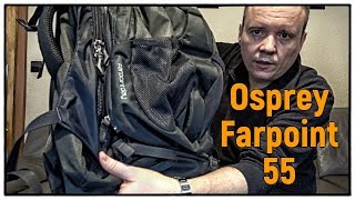 Osprey Farpoint 55 Reiserucksack (42 L) mit integriertem Daypack (13 L) für Unterwegs
