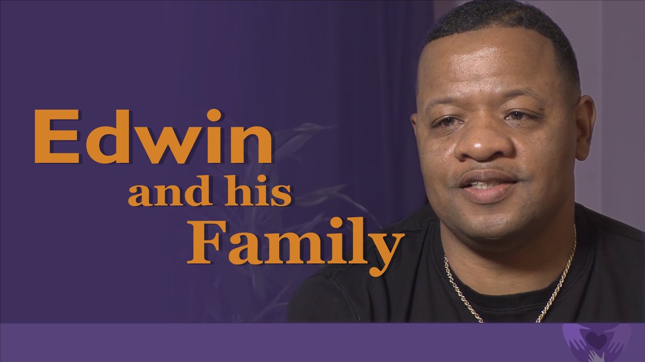 Edwin and his family video placeholder