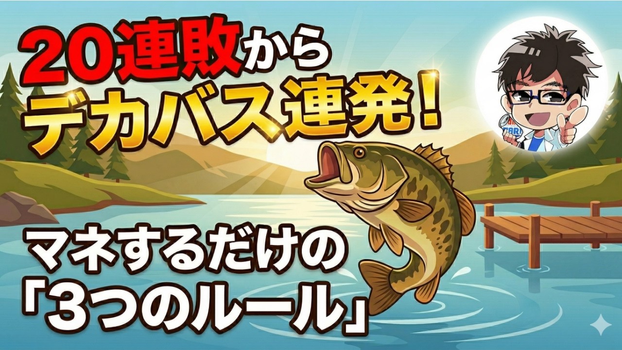 20連続ボウズから安定してデカバス！僕を救った3つのルール【バス釣り初心者】