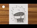 How To Draw Kid Gojo Satoru Easy Gojo Drawing For Beginners Best Anime Drawing Easy Step By Step