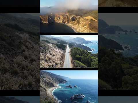 The Beautiful Pacific Coast Highway #drone #explore #roadtrip #tesla