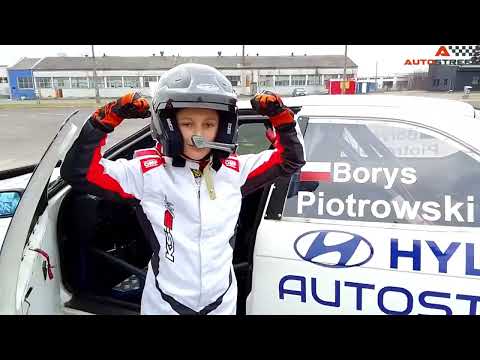 Trening typu GHYMKHANA Junior - Borys Piotrowski - 9-letni kierowca rajdowy