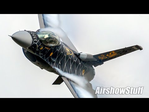 In the Box! F-16 "Venom" Demonstration and P-51 Heritage Flight - Thunder Over Michigan 2022
