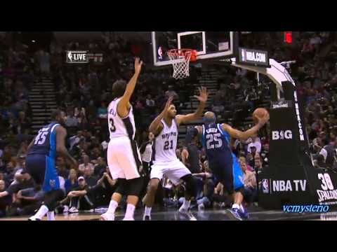 Vince Carter highlights vs Spurs (2014.01.08) - Sick One-Handed Throwdown