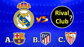 Football quiz: Guess the RIVAL's team | Football Quiz Challenge