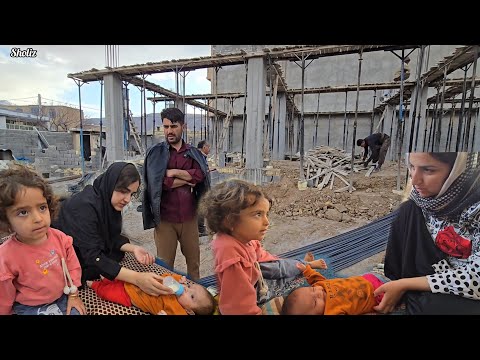 A Busy & Exciting Day 🏗️✨ Continuing the House Build with Leila & Amin 👨‍👩‍👧‍👦