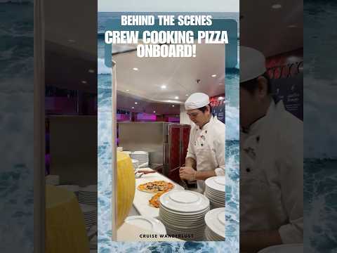 Thumbnail for CREW COOKING PIZZA ON BOARD!: #cruiseexperiences