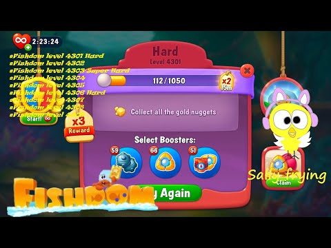 Fishdom level 4301 to 4309