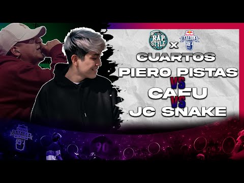 PIERO PISTAS  vs JC SNAKE vs CAFU -4tos- Clasificatoria RED BULL Rapstyle Sjl (Fecha #1)
