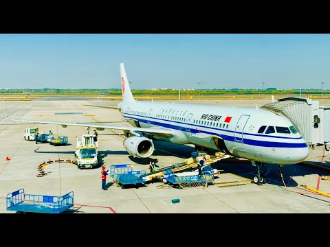 Voando em classe executiva doméstica na China || Air China A321 Xi'an - Shanghai Pudong ||