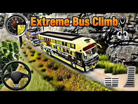 Uphill Bus Driving Simulator 3D 🚍 | Realistic Mountain Bus Transport Gameplay