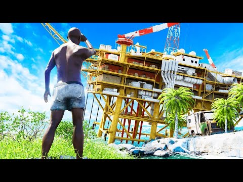 I SPAWNED on LARGE OIL RIG - RUST