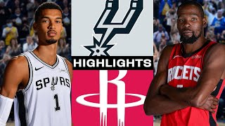 Victor Wembanyama - San Antonio Spurs - Houston Rockets