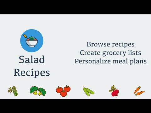 Salad Recipes - Grocery Lists 