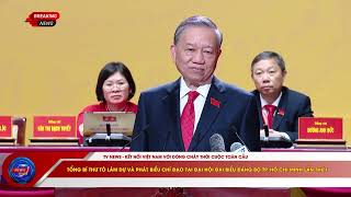 Tổng Bí thư Tô Lâm dự và phát biểu chỉ đạo tại Đại hội Đại biểu Đảng bộ TP. Hồ Chí Minh lần thứ I