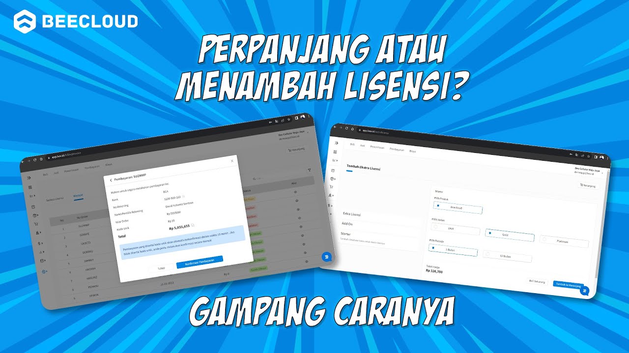 Cara Menambahkan Database dan Perpanjang Lisensi di Beecloud 3.0