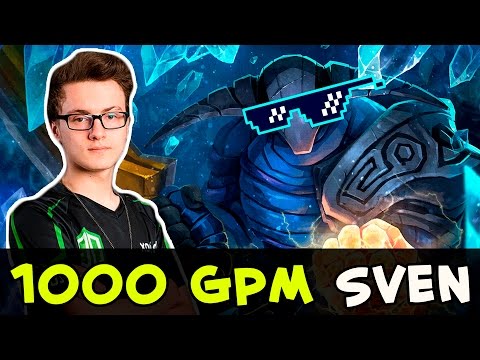 Miracle 1000 GPM Sven 1v5 carries his team