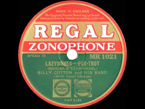 1933 Billy Cotton - Lazybones (Alan Breeze with Ellis Jackson, vocal)
