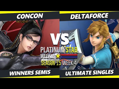 PSW S15:W4 Winners Semis - ConCon (Bayonetta) Vs. Deltaforce (Link) SSBU Ultimate Tournament