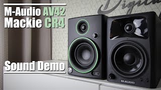 Video thumbnail for Mackie CR4 vs M-Audio AV42  ||  Sound Demo w/ Bass Test by DSAUDIO.review