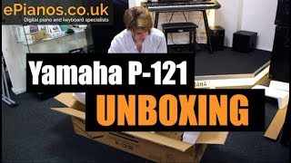 Yamaha P-121 portable piano Unboxing