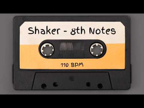 "Drums Only" Backing Track | Shaker - 8th Notes | 110 BPM