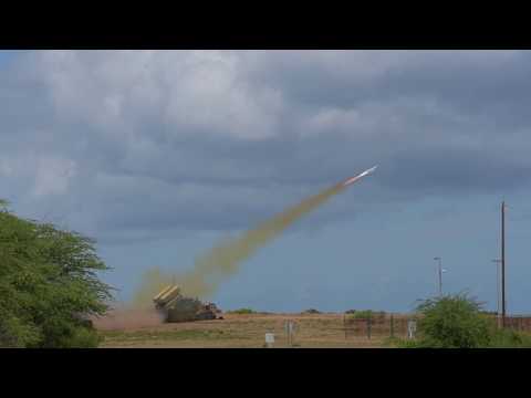 JGSDF Type 12 SSM And US Army Naval Strike Missile Launch During Sinkex In RIMPAC 2018