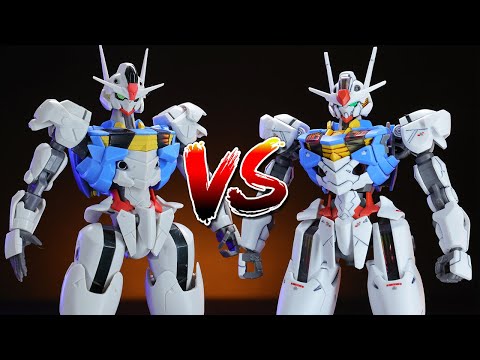 Gundam Aerial - Robot Damashii Figure Vs. Gunpla Kit