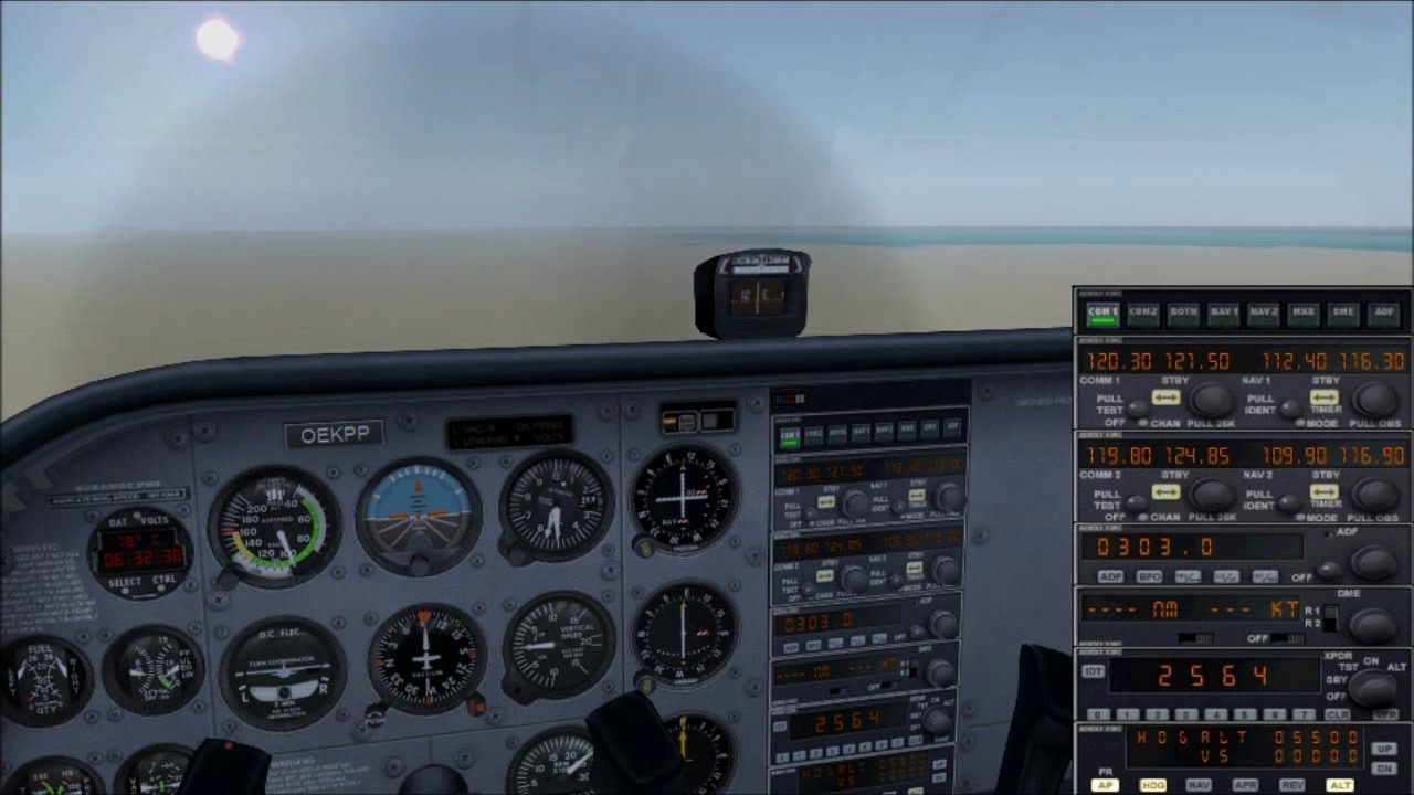 ✈ #FullFlight #nocomment #nightTV Gameplay FSX OIZC Konarak ✈ OPKC Jinnah Intl Cessna Skyhawk